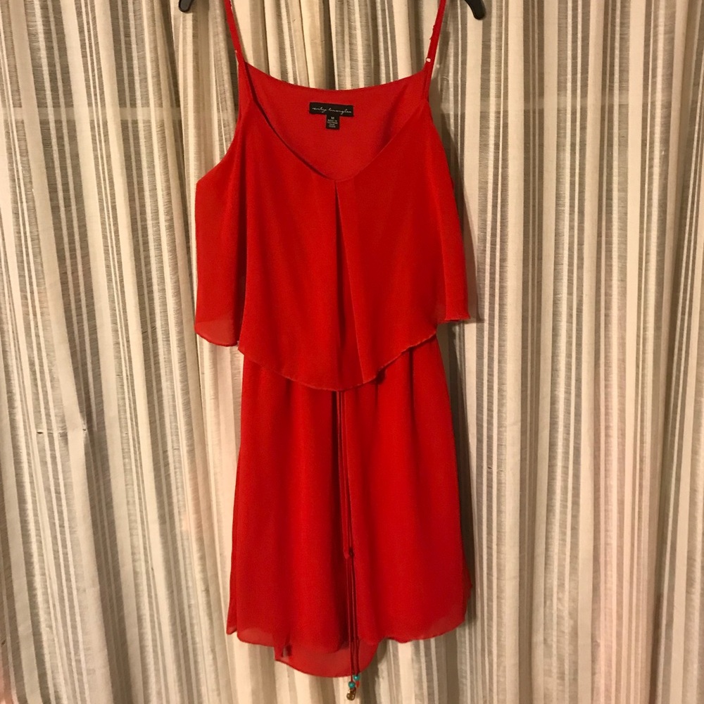 Red City Triangles Dress